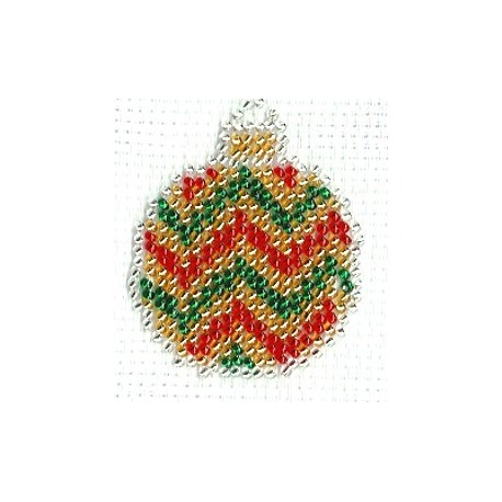 Borduurpakket Kerstbal 5x6cm