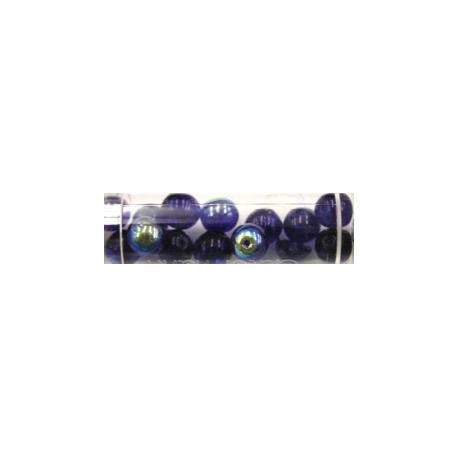 Gutermann regenboogparels 8mm donkerblauw 14st.