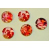 Cabochon 10mm rond vlindermeisjes mix 5st.