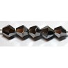 Facetkraal 4mm konisch shining silver 50st.