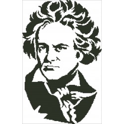 Borduurpakket Ludwig van Beethoven 31x40cm