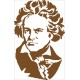 Borduurpakket Ludwig van Beethoven 31x40cm bruin