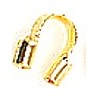 Draadbeschermer goudkl. 10 stuks
