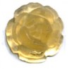 Cabochon roosje 10mm lichtbruin 5st
