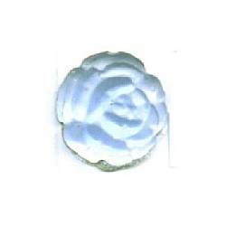 Cabouchon roosje 10mm lichtblauw 5st