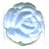 Cabochon roosje 10mm lichtblauw 5st
