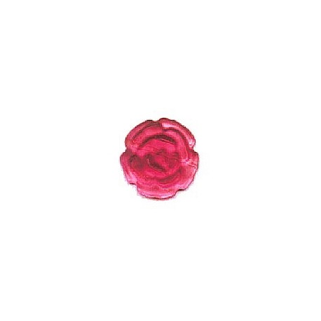 Cabouchon roosje 10mm rood 5st