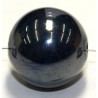 Keramische kraal 26mm d.blauw glanzend p.st