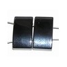 Hematiet spacers 2-rij 10x19mm per 5 stuks