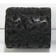 Geslepen lavasteen ton 25x20mm zwart 3st