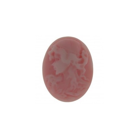 Kunststof cabouchon 18x25mm rose