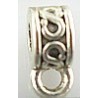 Metalen kraal 3x4,6mm met hanoog 10st.