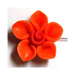 Fimobloem 18mm oranje per stuk