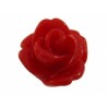 Kunststof opplak/opnaai roosjes ca. 9mm rood 5st.