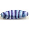 wikkelkraal 46x13mm wit-blauw-aqua per stuk
