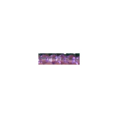 Facetkraal 3mm konisch transp. lila gecoat 50st.