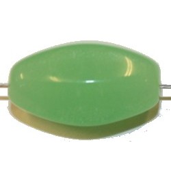 Glaskraal ovaal rond 20mm l.groen 5st.