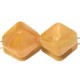 Glaskr.12x10mm beige gemelleerd 10 stuks