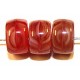 Ponykraal glas 6x9mm rood gemelleerd 30stuks