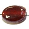 Glaskr. plat ovaleschijf 13x9x5mm rood 25st