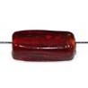 Glaskr. rechthoek 16x5mm rood 25 stuks