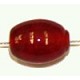 Glaskr. ovaal 11x8mm rood 25 stuks