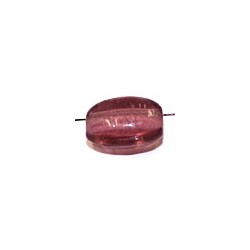 Glaskraal ovaal 11,5x9mm tr.fuchsia 25st.