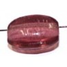 Glaskraal ovaal 11,5x9mm tr.fuchsia 25st.