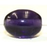 Glaskraal ovaal 14x10mm tr.paars 25st.