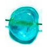 Glaskraal hartje 9,5mm lichtblauw 25st