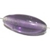 Glaskraal ovaal 22x8,2mm paars 10st.