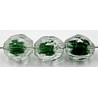 Facetkraal 10mm transparant/groen 25st