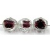 Facetkraal 10mm tranaparant/amethyst 25ST.
