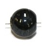 Glaskraal ca 8mm rond zwart 10st