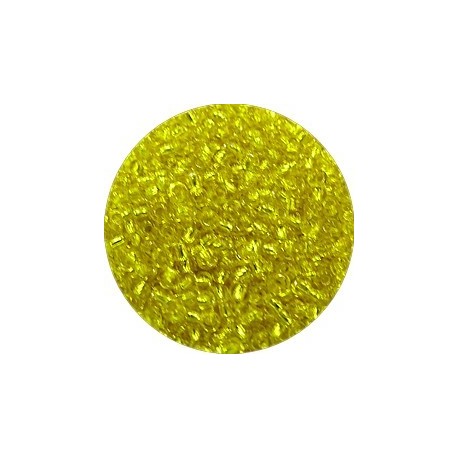 Rocailles 9/0 transp. geel zilverkern 25 gram