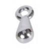 Druppel voor verlengketting 2x7mm zilverkl. 10st.