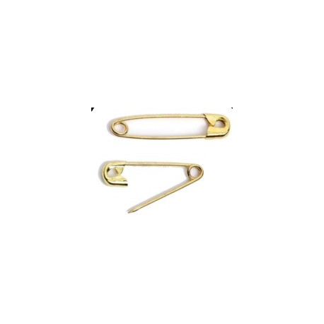 Veiligheids speld 20mm goudkl.10st.