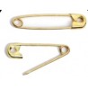 Veiligheids speld 20mm goudkl.10st.