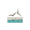 Metalen vleugel 21x7x3mm 4stuks