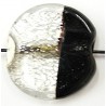 Schijfkraal 33mm silverfoil zwart p.st
