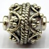 Kraal 13x12mm bewerkt echt zilver per stuk