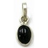 Hanger 11mm zilver met onyx