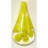 Glashanger 48x27mm tr. gele bloem per stuk