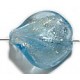 Glaskraal wokkel 20mm silverf. l.blauw p.st