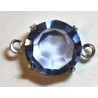 Tussenstuk 12mm met 7mm chaton blauw p.st