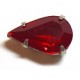 Opnaaidruppel 13mm kristal rood p.st