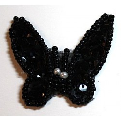 Applicatie vlinder zwart per stuk