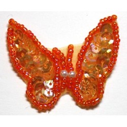 Applicatie vlinder oranje per stuk
