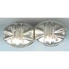 Verzilverde holle kraal 15x8mm 10st