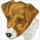 Borduurpakket Jack Russel ca 21x21cm